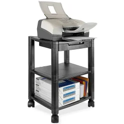 Kantek 3-Shelf Mobile Printer/Fax Stand, 19 3/4