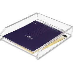 Kantek Single Letter Tray, 2 1/2" x 10 1/2" x 13 3/4", Clear