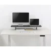 Kantek Wide Desktop Shelf/Monitor Stand - 40 lb Load Capacity - 5.10"Hx39.40"Wx10.20"D - Desk - Black - For Monitor, Supplies, File - Sturdy - DS920