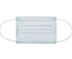Kata 3-Ply Pleated Disposable Children's Face Masks, One Size, Green, Box Of 50 Masks