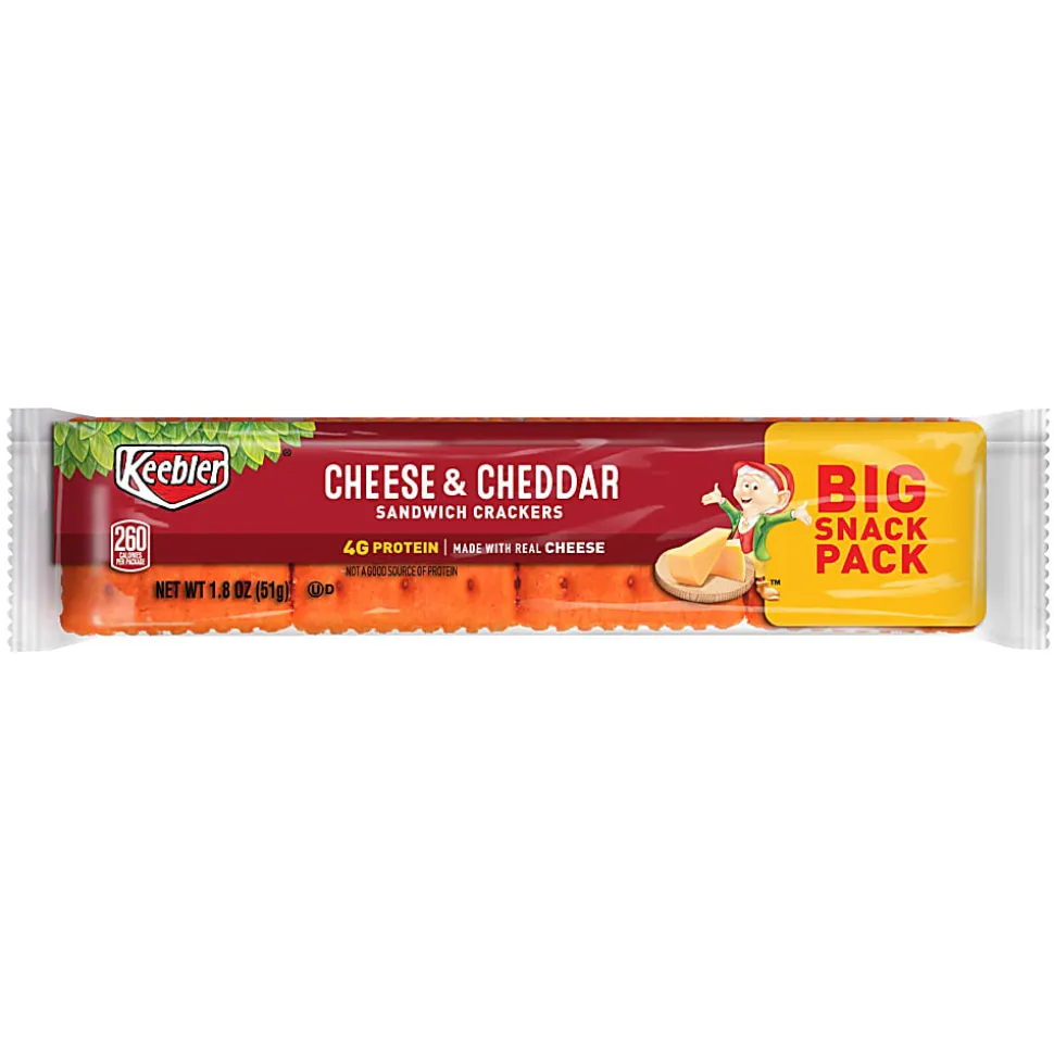 Keebler® Cheese And Cheddar Sandwich Crackers, Pack Of 12