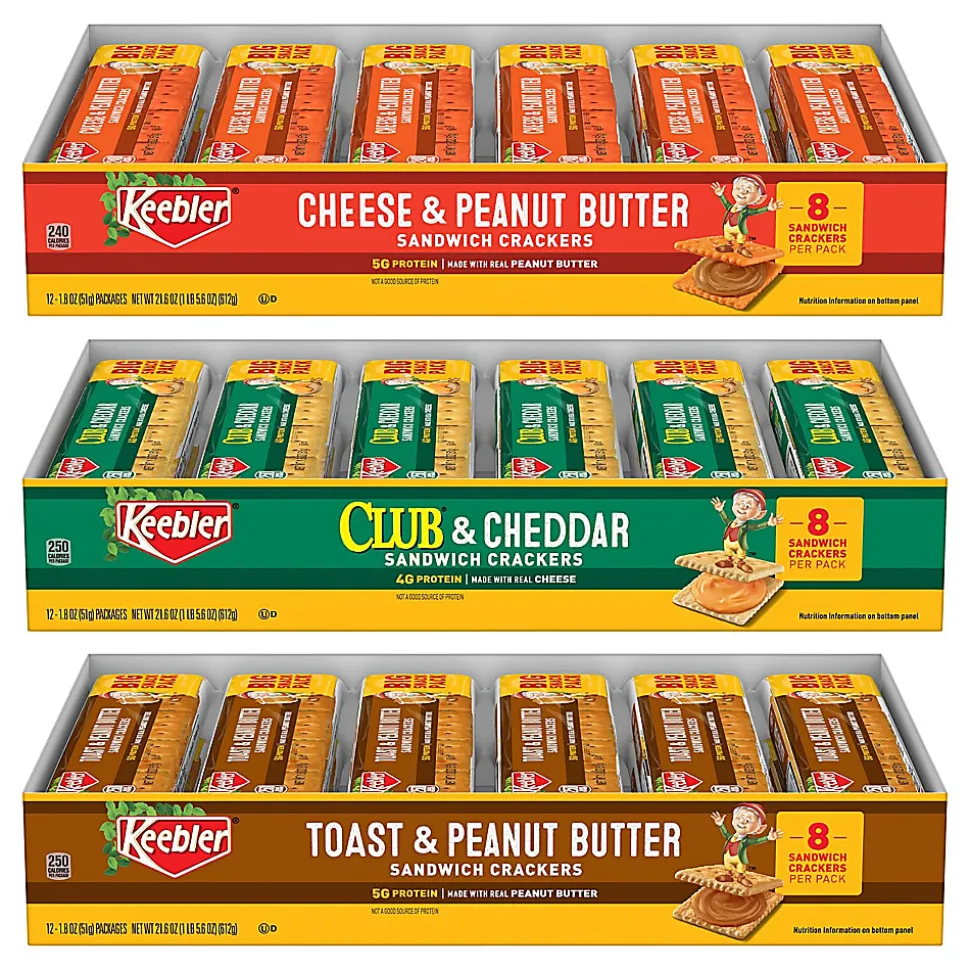 Keebler Cracker Variety Pack, Box Of 36 Packages