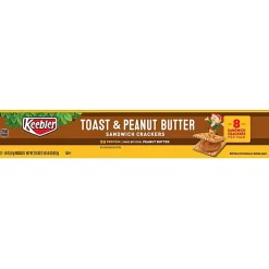 Keebler® Sandwich Crackers, Toast And Peanut Butter, 1.8 Oz, Box Of 12