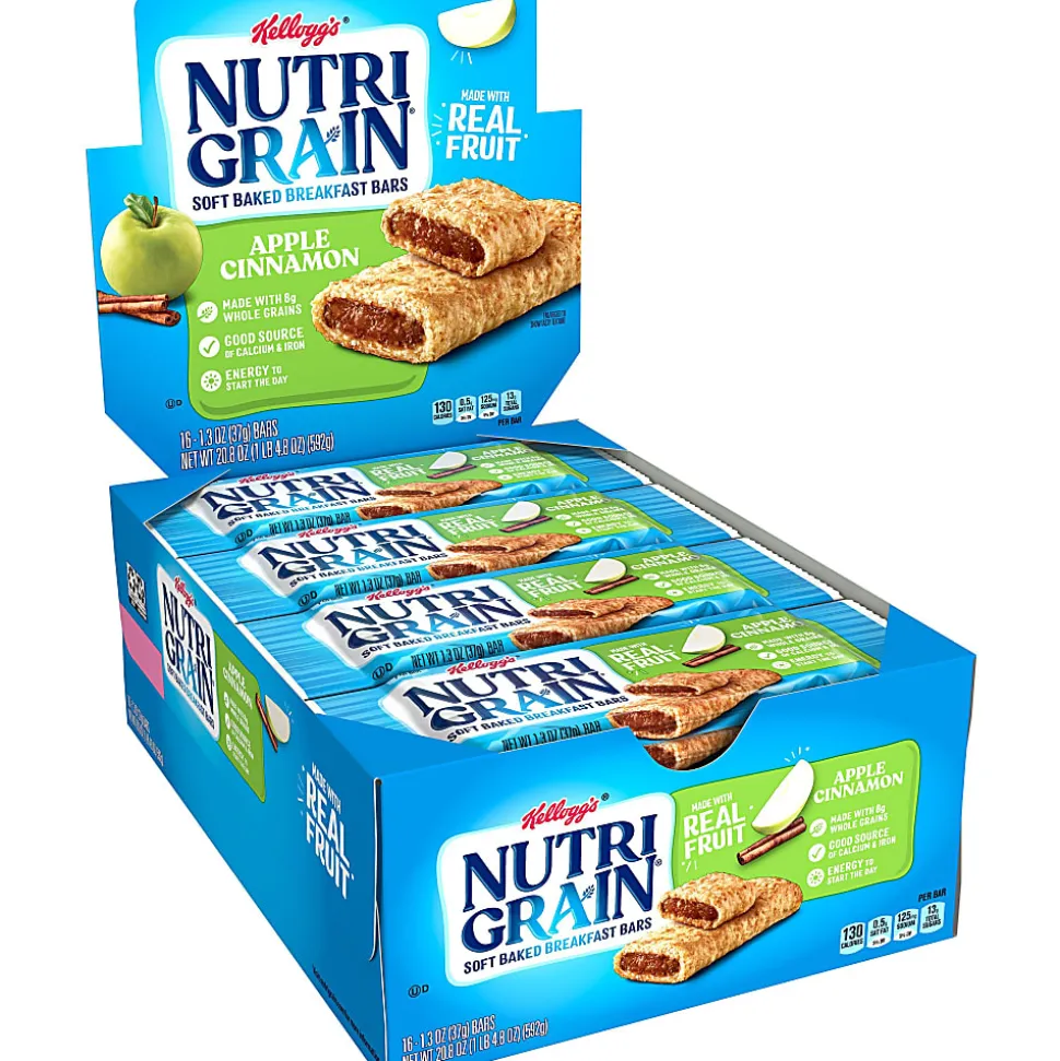 Kellogg's® Nutri-Grain Bars, Apple Cinnamon, 1.3 Oz, Box Of 16