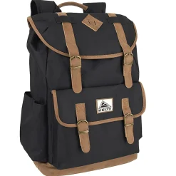 Kelty Drawstring Backpack With 17” Laptop Pocket, Black