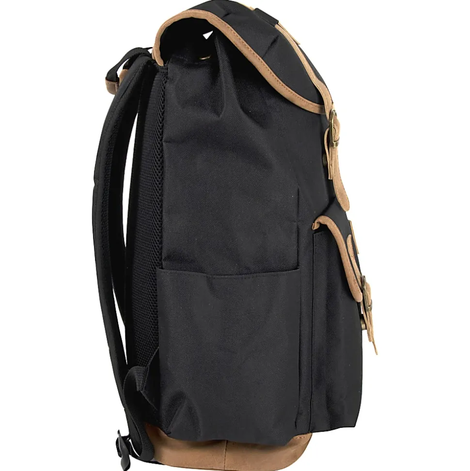 Kelty Drawstring Backpack With 17” Laptop Pocket, Black