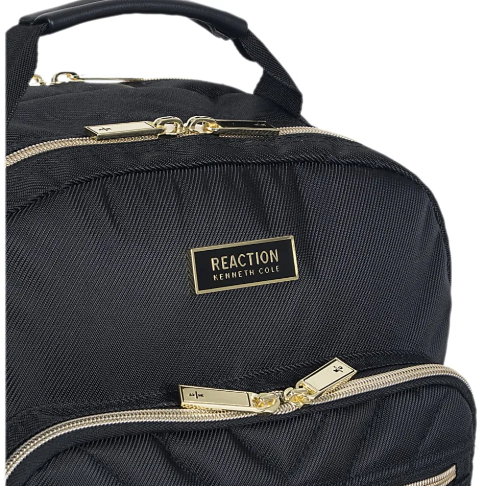 Kenneth Cole Reaction Chevron Quilted Laptop Backpack, Black