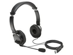 Kensington Classic USB-A Headset with Mic - Stereo - USB Type A - Wired - Over-the-head - Binaural - Circumaural - K97601WW