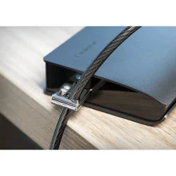 Kensington Desktop & Peripherals Locking Kit 2.0 - 8 ft Cable - Keyed Lock - Black - Carbon Steel - For Desktop Computer