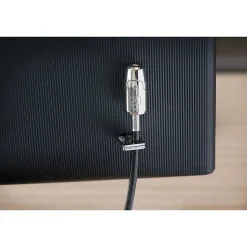 Kensington Desktop & Peripherals Locking Kit 2.0 - 8 ft Cable - Keyed Lock - Black - Carbon Steel - For Desktop Computer