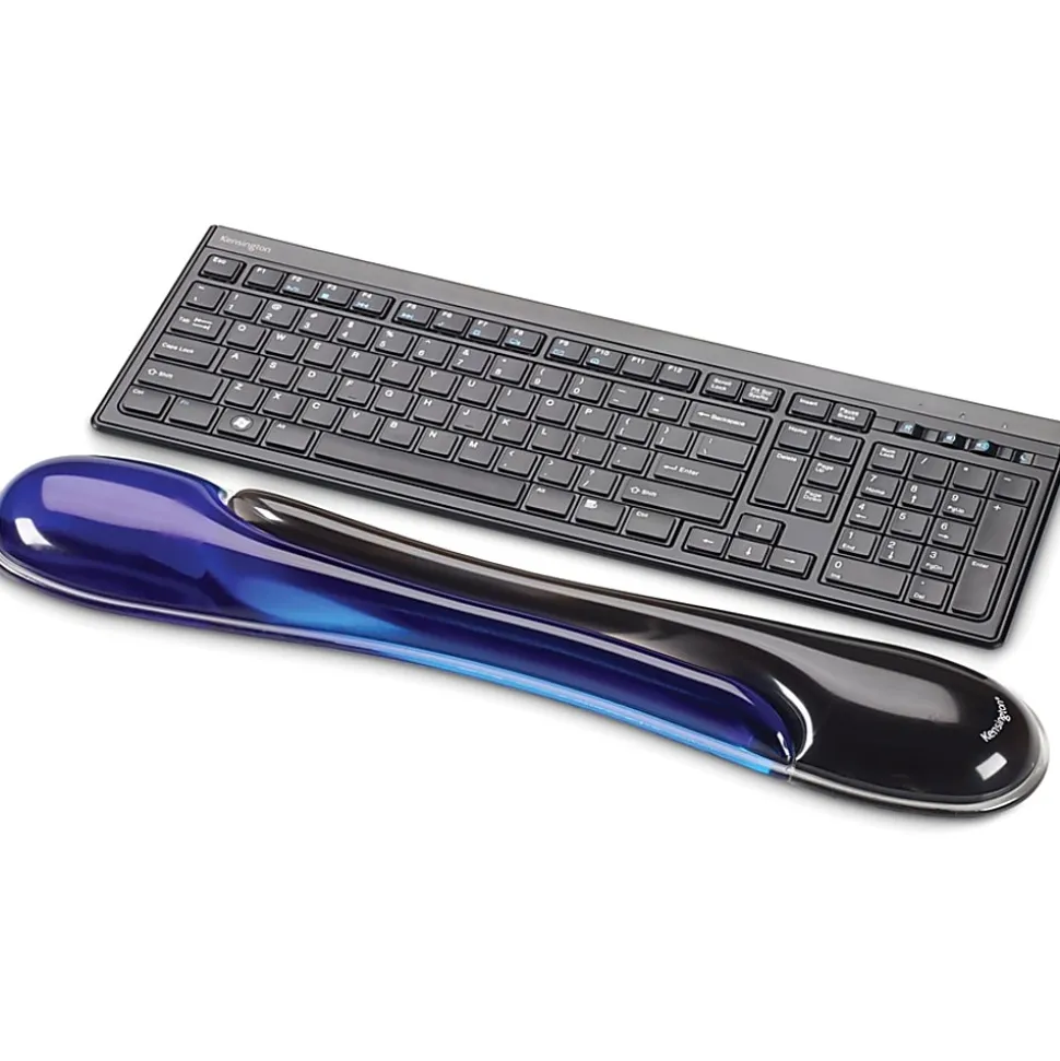 Kensington Duo Gel Keyboard Wrist Rest, Blue