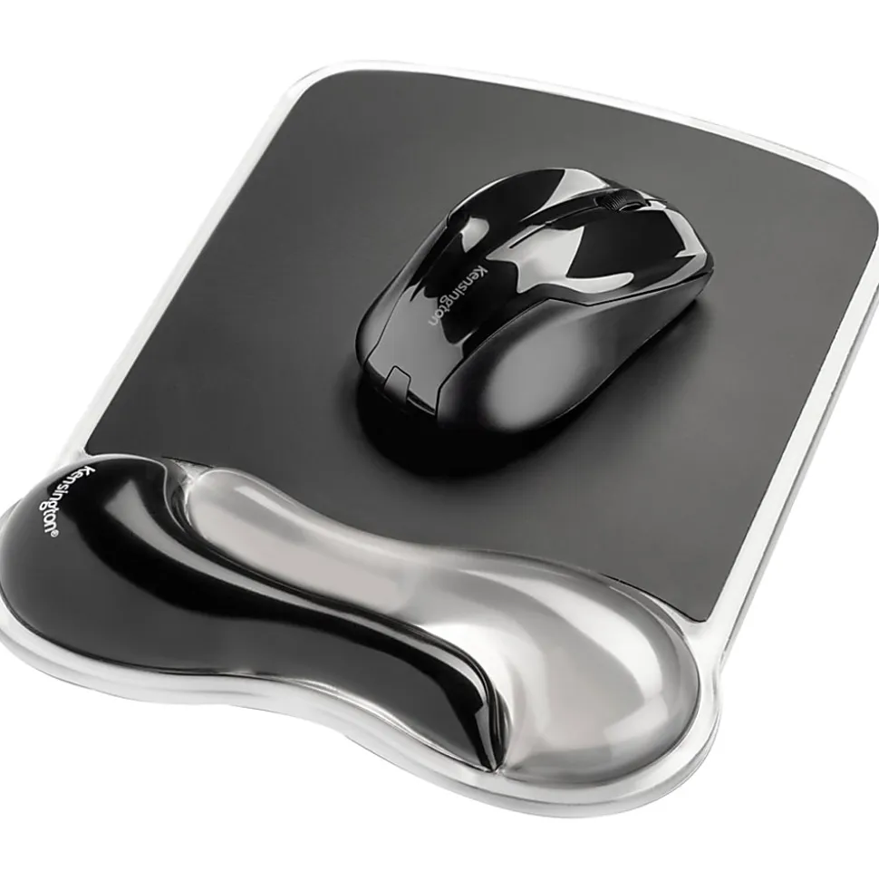 Kensington Duo Gel Mouse Wrist Rest Wave - 1 Each
