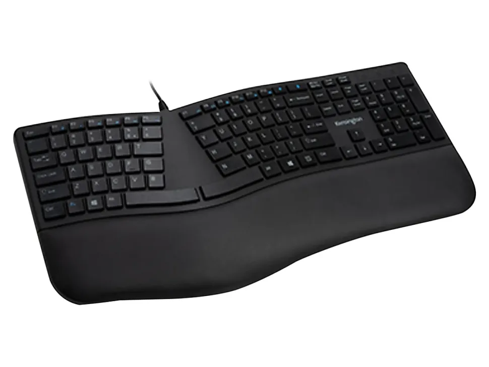 Kensington Pro Fit Ergo Wired Keyboard - Keyboard - USB - US - black