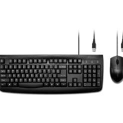 Kensington Pro Fit Washable Wired Desktop Set - USB Cable Keyboard - 104 Key - USB Cable Mouse - Optical - 70316