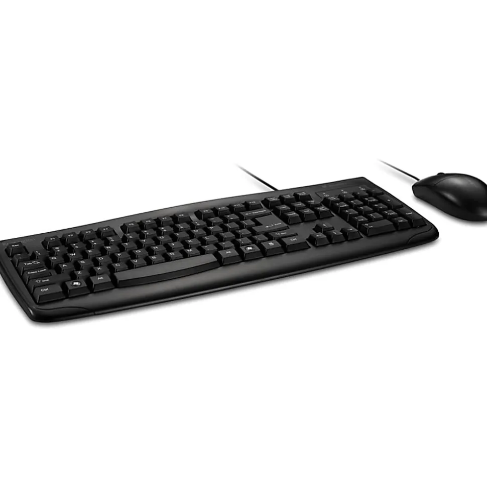 Kensington Pro Fit Washable Wired Desktop Set - USB Cable Keyboard - 104 Key - USB Cable Mouse - Optical - 70316
