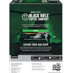 Keurig Black Rifle Coffee Company K-Cup Pods, Beyond Black, Dark Roast, Pack Of 22 Pods