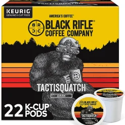 Keurig Black Rifle Coffee Company K-Cup Pods, Tactisquatch, Dark Roast, Pack Of 22 Pods