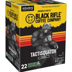 Keurig Black Rifle Coffee Company K-Cup Pods, Tactisquatch, Dark Roast, Pack Of 22 Pods
