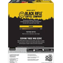 Keurig Black Rifle Coffee Company K-Cup Pods, Tactisquatch, Dark Roast, Pack Of 22 Pods