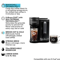 Keurig® Brew & Chill 10-Cup Programmable Coffeemaker, Black