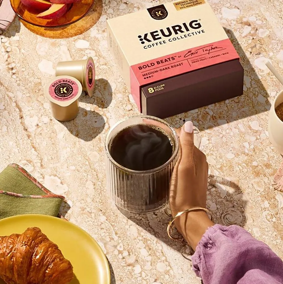 Keurig Coffee Collective Bold Beats Single-Serve K-Cup Pods, Medium-Dark Roast Coffee, 20 Count