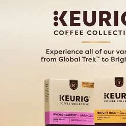 Keurig Coffee Collective Bold Beats Single-Serve K-Cup Pods, Medium-Dark Roast Coffee, 8 Count