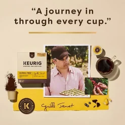 Keurig Coffee Collective Global Trek Single-Serve K-Cup Pods, Medium Roast Coffee, 80 Count (4 Packs of 20)