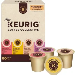 Keurig Coffee Collective Variety Pack Single-Serve K-Cup Pods, 80 Count (4 Packs of 20)
