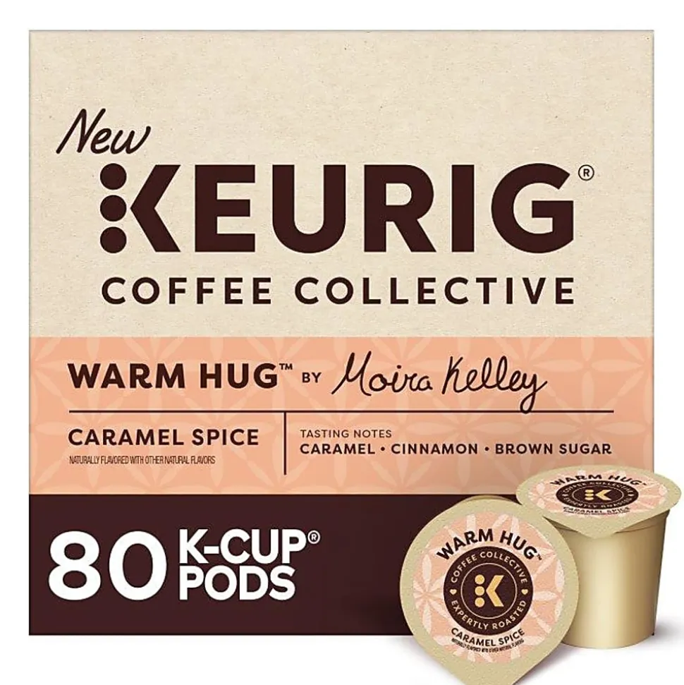 Keurig Coffee Collective Warm Hug Caramel Spice Single-Serve K-Cup Pods, Light Roast Coffee, 80 Count (4 Packs of 20)