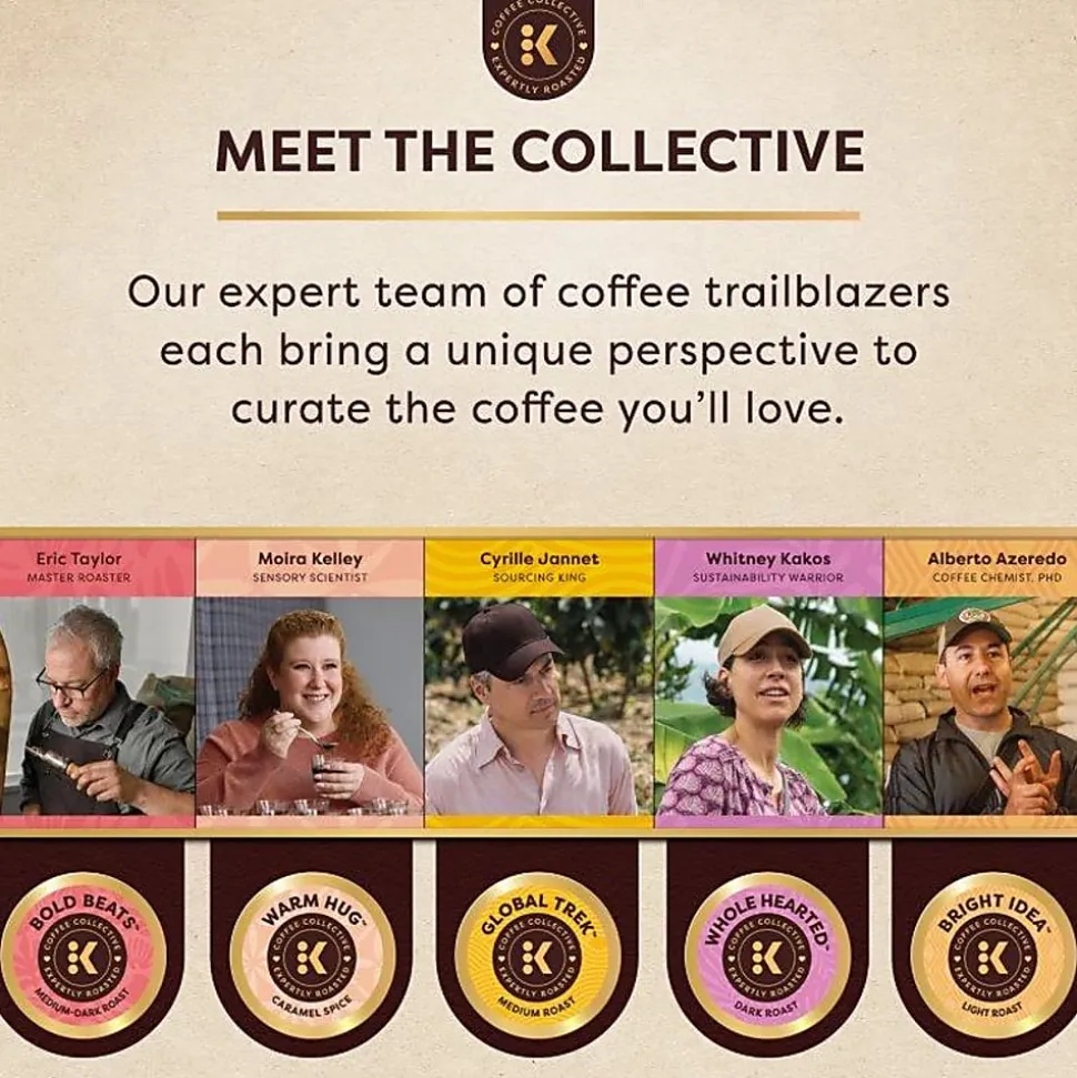 Keurig Coffee Collective Warm Hug Caramel Spice Single-Serve K-Cup Pods, Light Roast Coffee, 8 Count