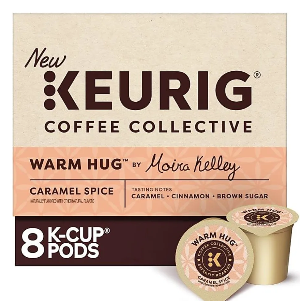 Keurig Coffee Collective Warm Hug Caramel Spice Single-Serve K-Cup Pods, Light Roast Coffee, 8 Count