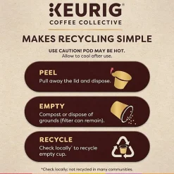 Keurig Coffee Collective Warm Hug Caramel Spice Single-Serve K-Cup Pods, Light Roast Coffee, 20 Count