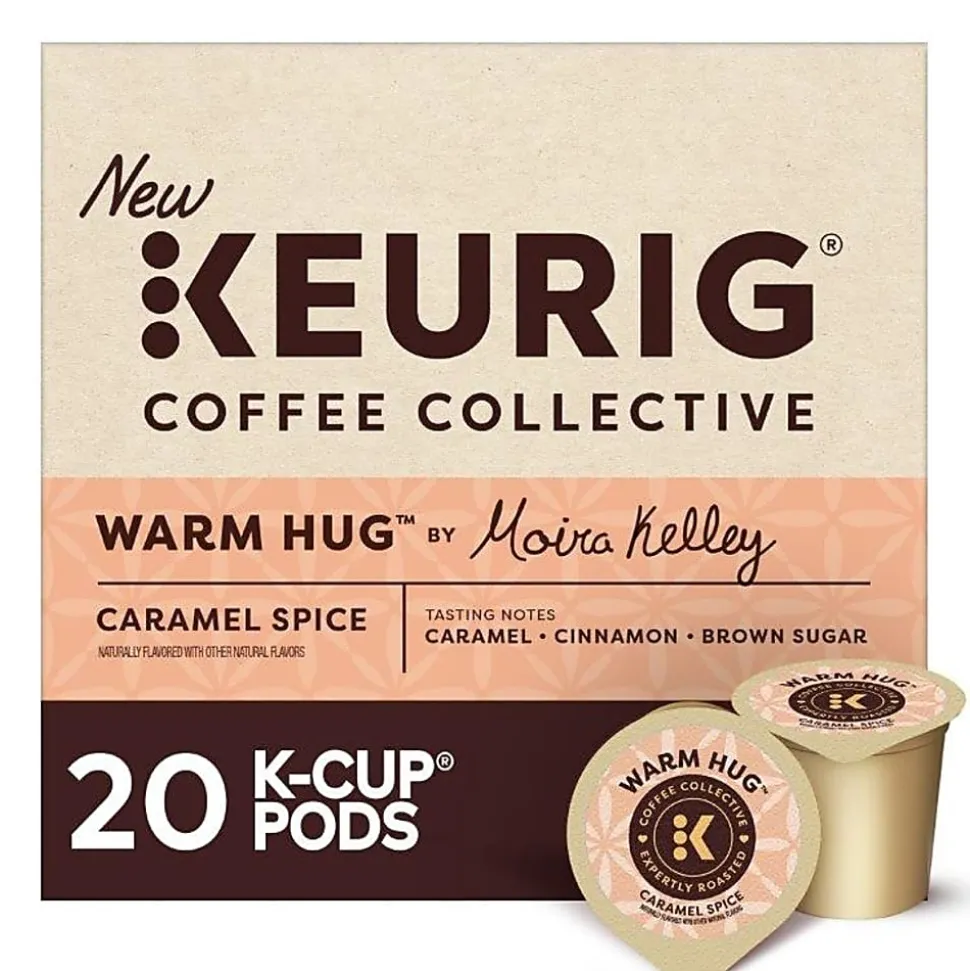 Keurig Coffee Collective Warm Hug Caramel Spice Single-Serve K-Cup Pods, Light Roast Coffee, 20 Count