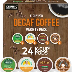 Keurig Green Mountain Coffee Roasters K Cup Variety Sampler Decaf Coffee Pack, Box Of 24 K Cup Pods