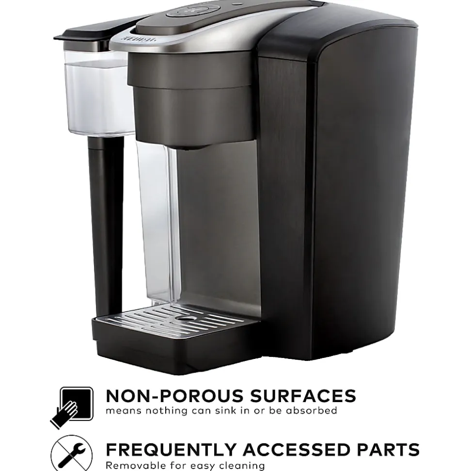 Keurig®K-1550 Brewer, 96oz Reservoir, Single Serve K-Cup® Pod Small Business Coffee Maker, Black