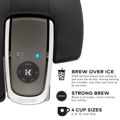 Keurig®K-1550 Brewer, 96oz Reservoir, Single Serve K-Cup® Pod Small Business Coffee Maker, Black