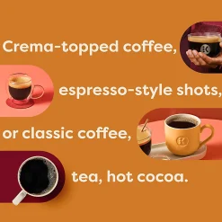 Keurig K-Crema Single Serve Coffee Maker, Black