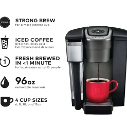 Keurig® K-1550 Single Serve Coffee Maker Bundle with 8 Boxes Of K-Cup® Pods (190 pods)