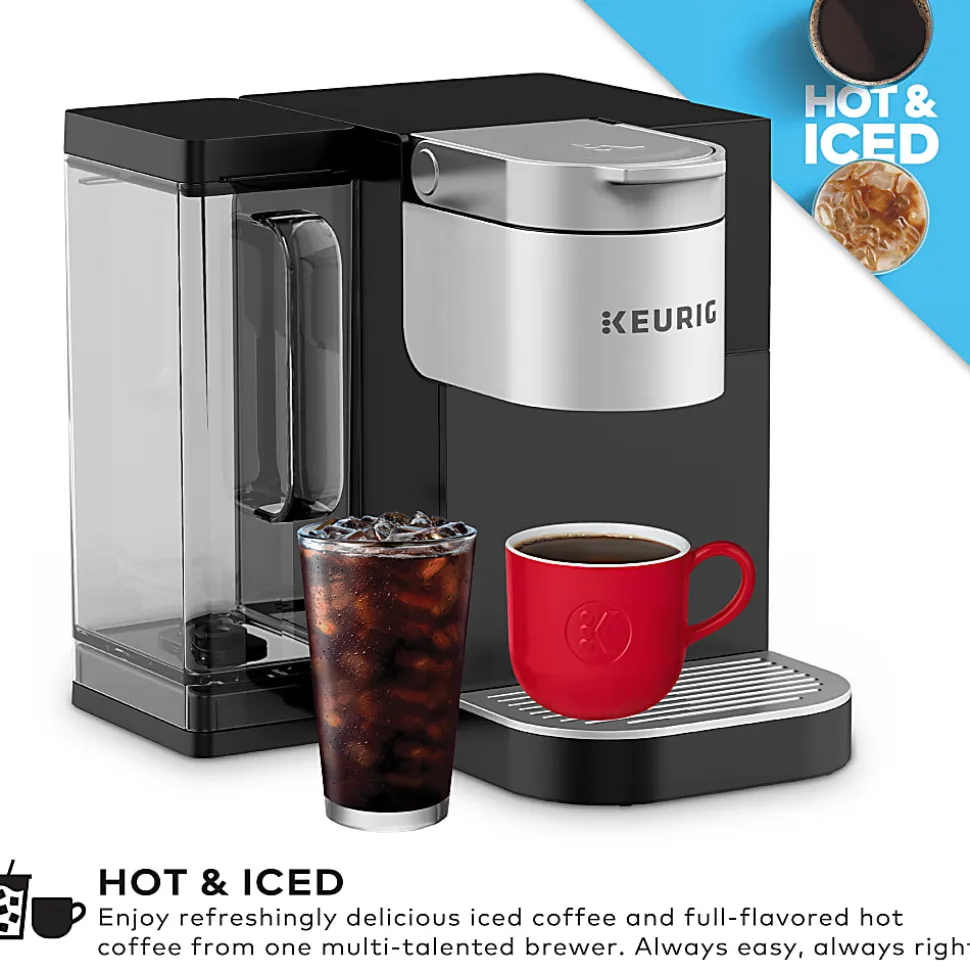 Keurig® K-2550® Single-Serve Commercial K-Cup® Pod Coffee Maker With 110oz Water Reservoir Bundle, Black/Silver