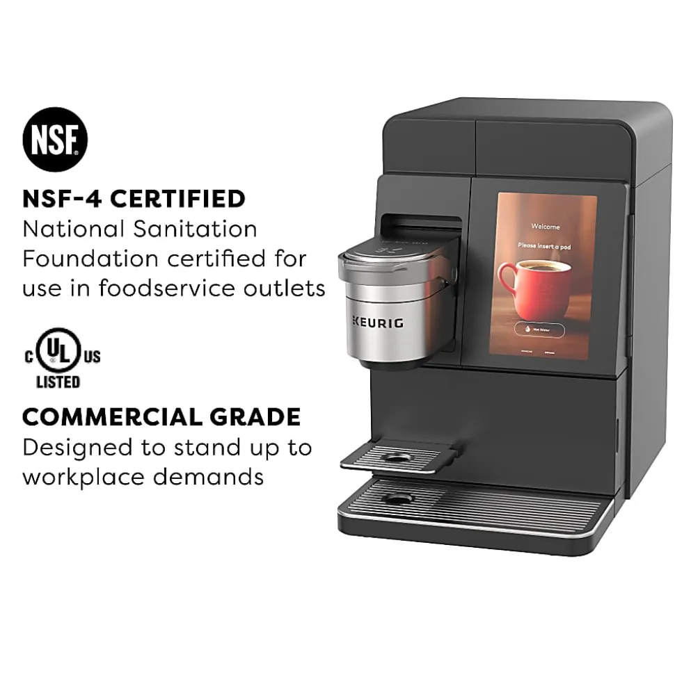 Keurig® K-4500™ Single-Serve K-Cup® Pod Cafe System for Large Workplaces makes Coffee, Tea, Cappuccinos and Lattes, Black