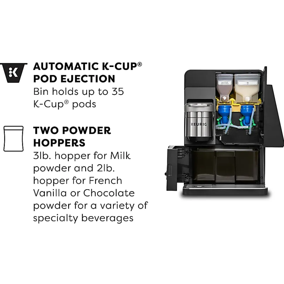 Keurig® K-4500™ Single-Serve K-Cup® Pod Cafe System for Large Workplaces makes Coffee, Tea, Cappuccinos and Lattes, Black