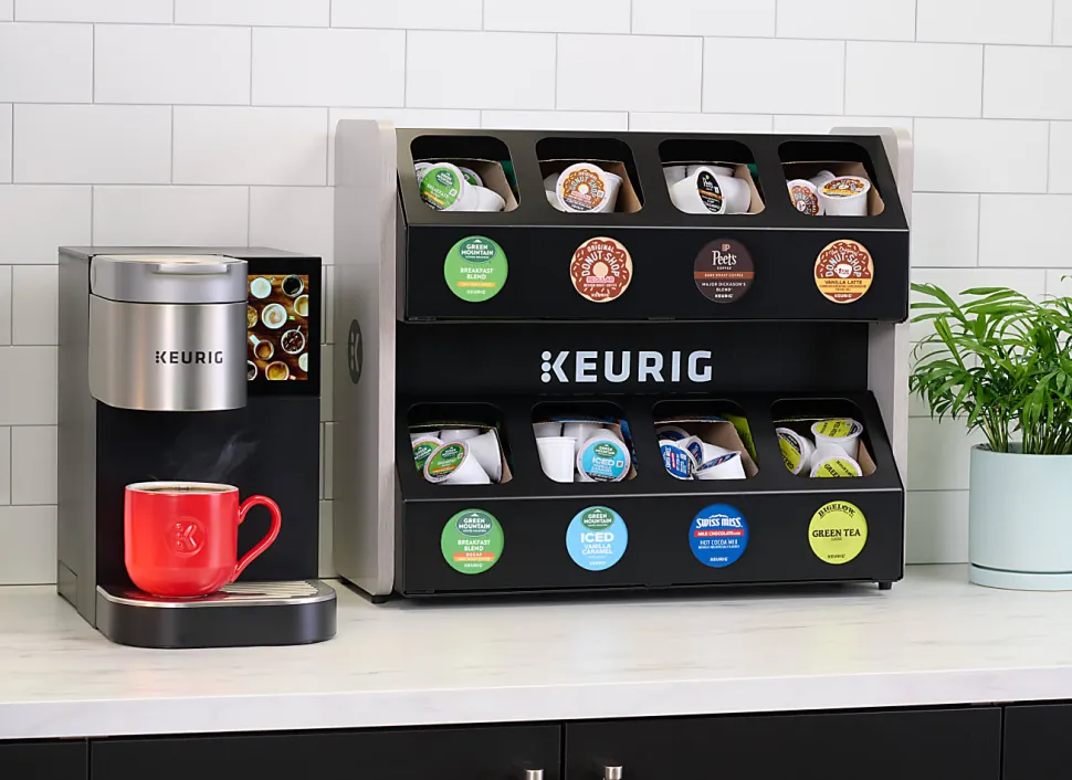 Keurig® K-2550® Single-Serve K-Cup® Pod Medium Workplace Coffee Maker, Plumbed, Silver/Black