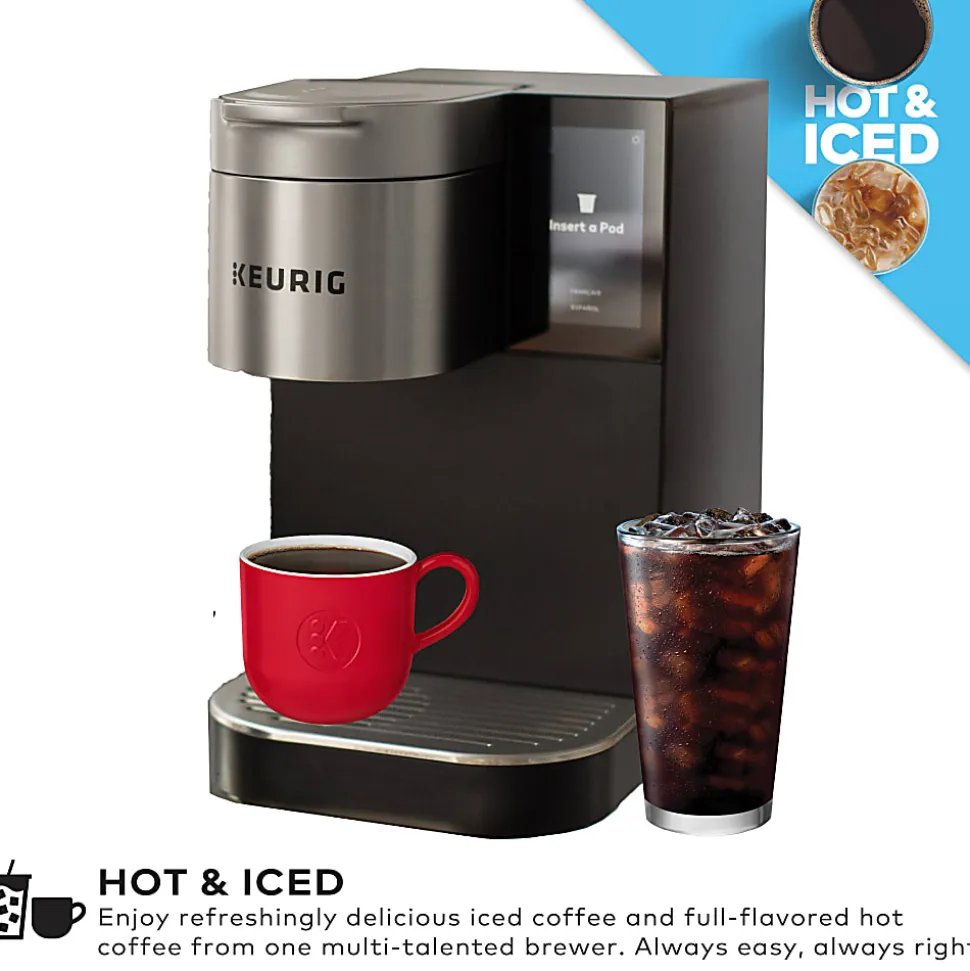 Keurig® K-2550® Single-Serve K-Cup® Pod Medium Workplace Coffee Maker, Plumbed, Silver/Black