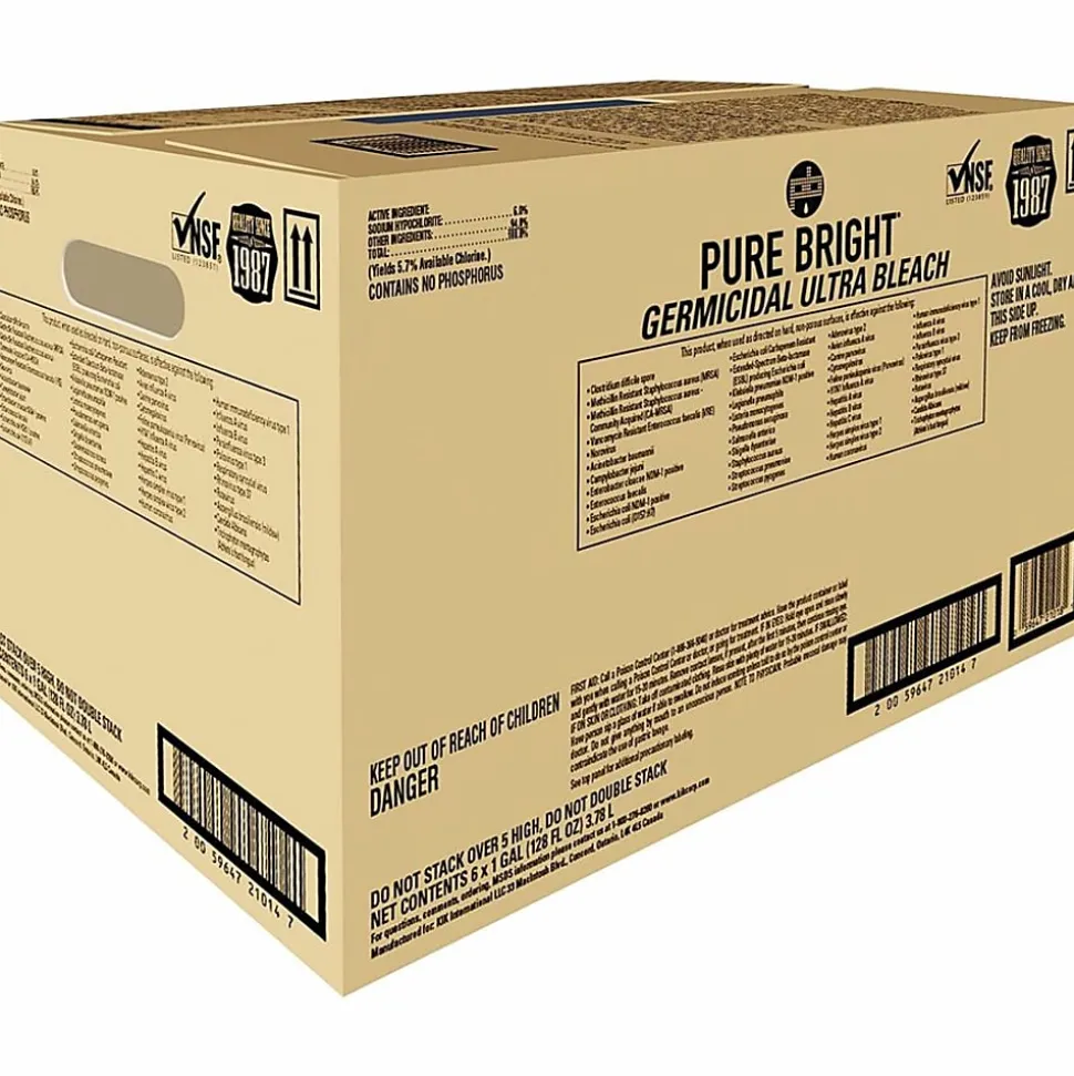 Kik Ultra-Germicidal Bleach, 1 Gallon, Case Of 6