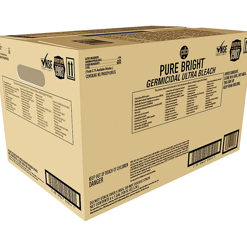 Kik Ultra-Germicidal Bleach, 1 Gallon, Case Of 6