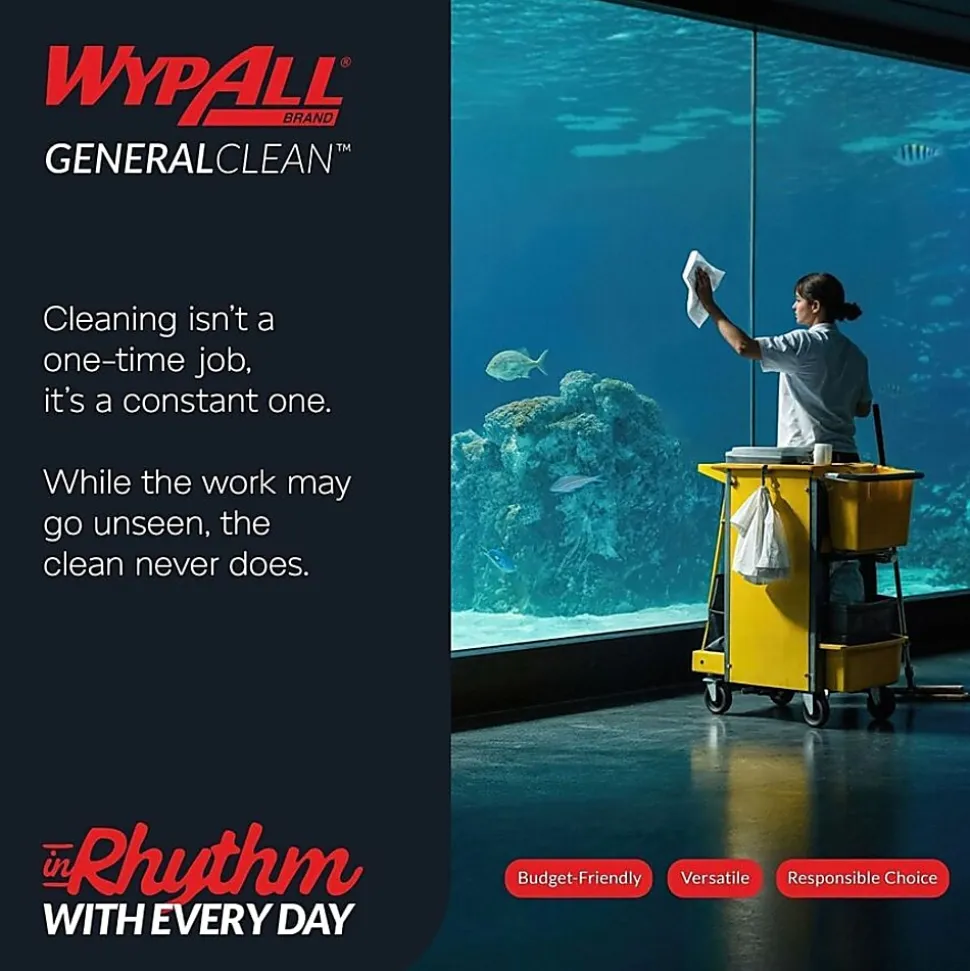 Kimberly-Clark Professional™ Wipers WypAll™ X60 Pop-Up™ Box, 9 1/10" x 16 4/5", Box Of 118