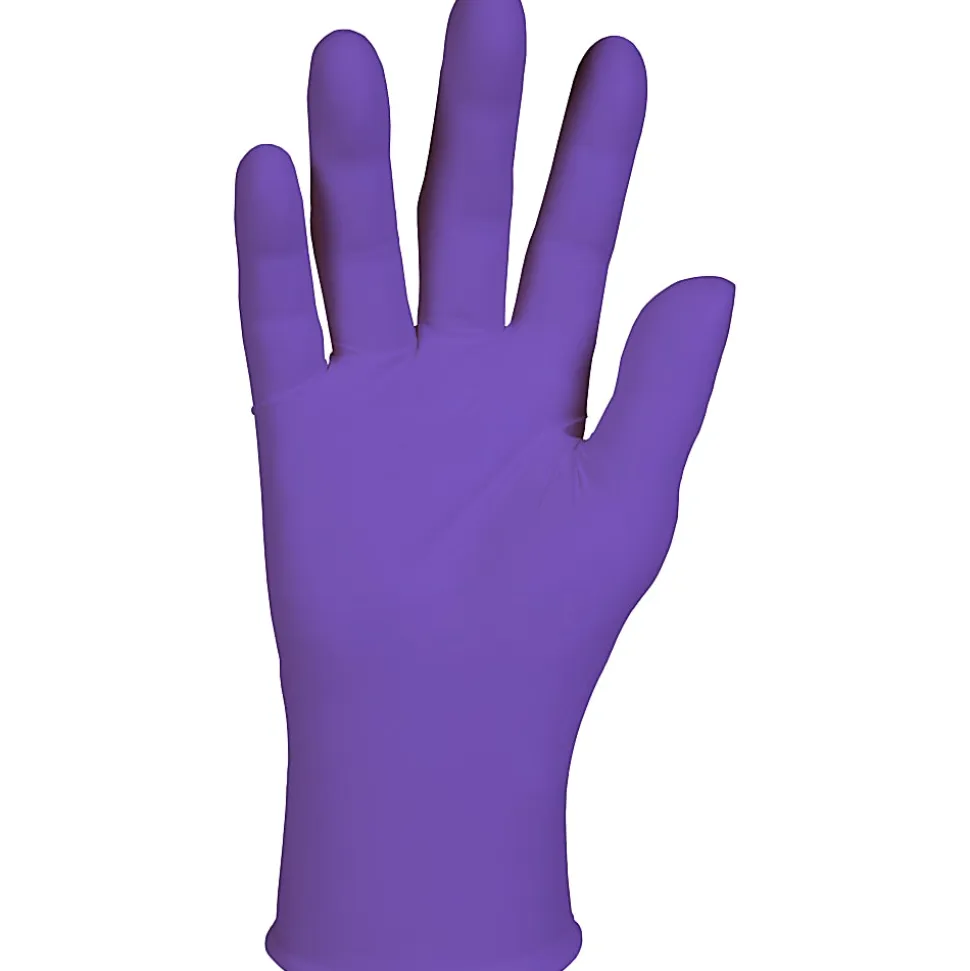 KIMTECH Kimberly Clark Safeskin Purple Nitrile Exam Gloves, Small, Purple, Box Of 100