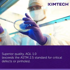 KIMTECH Kimberly Clark Safeskin Purple Nitrile Exam Gloves, Small, Purple, Box Of 100