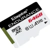 Kingston High Endurance SDCE 64 GB Class 10/UHS-I (U1) microSDXC - 1 - 95 MB/s Read - 30 MB/s Write - 2 Year Warranty