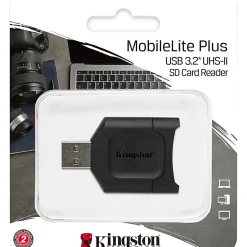 Kingston MobileLite Plus SD Reader - SDHC, SDXC, SD - USB 3.2 (Gen 1) Type A - External